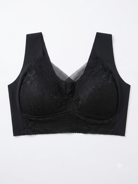 Other - Black Lace Wireless Comfort Bralette XL EUC